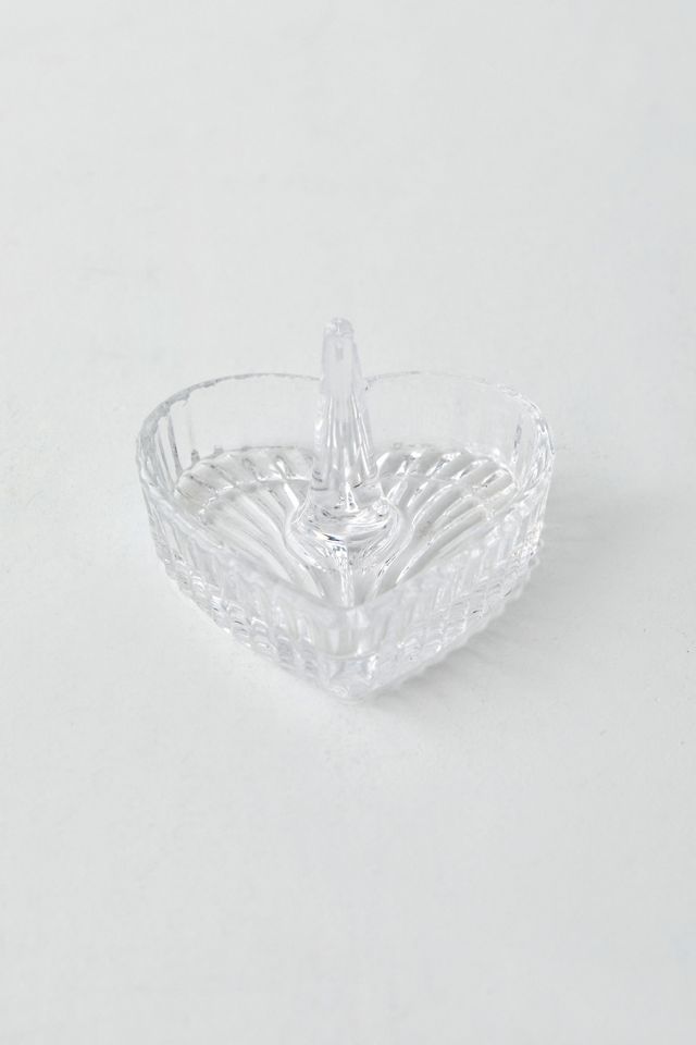 Plat à bague en forme de cœur en verre #2