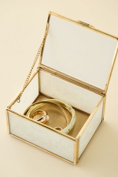 Kitty Lace Glass Jewelry Box