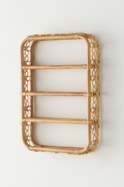 Rattan Daisy Wall Shelf