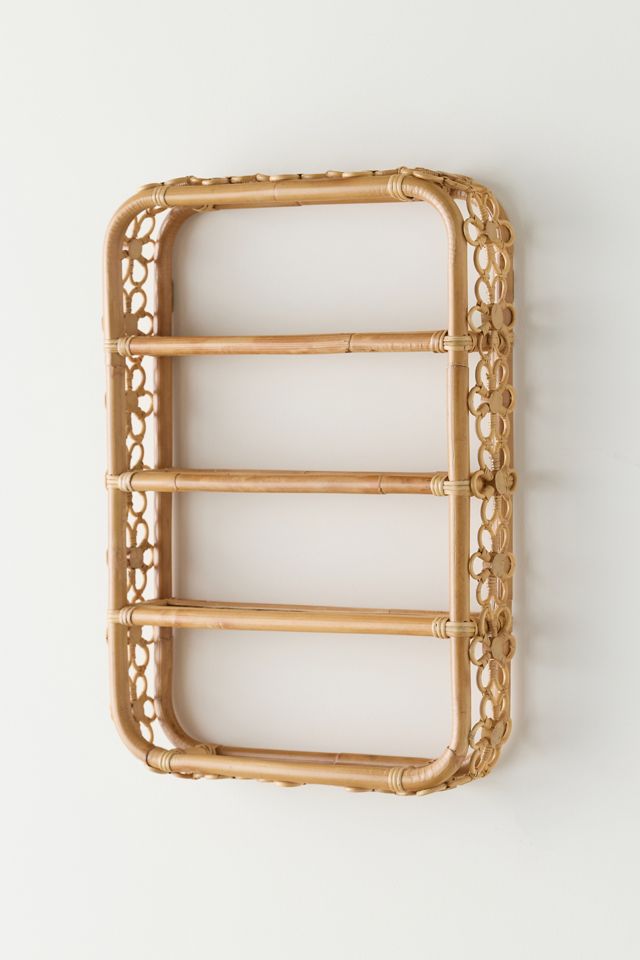 Rattan Daisy Wall Shelf #1