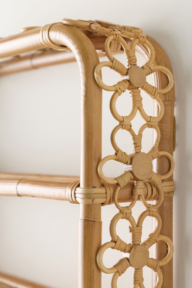 Rattan Daisy Wall Shelf #2