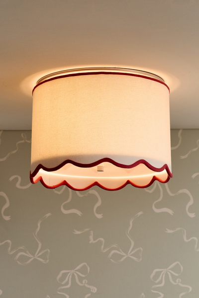 Scallop Flush Mount Conversion Kit in Red Trim at Urban Outfitters