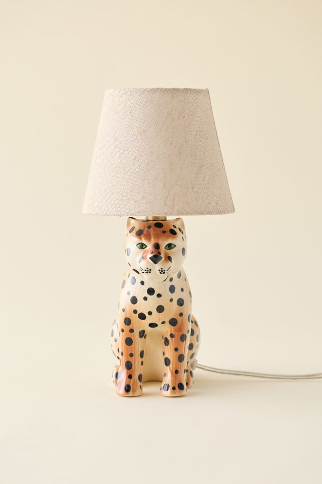 Leopard Ceramic Table Lamp #1