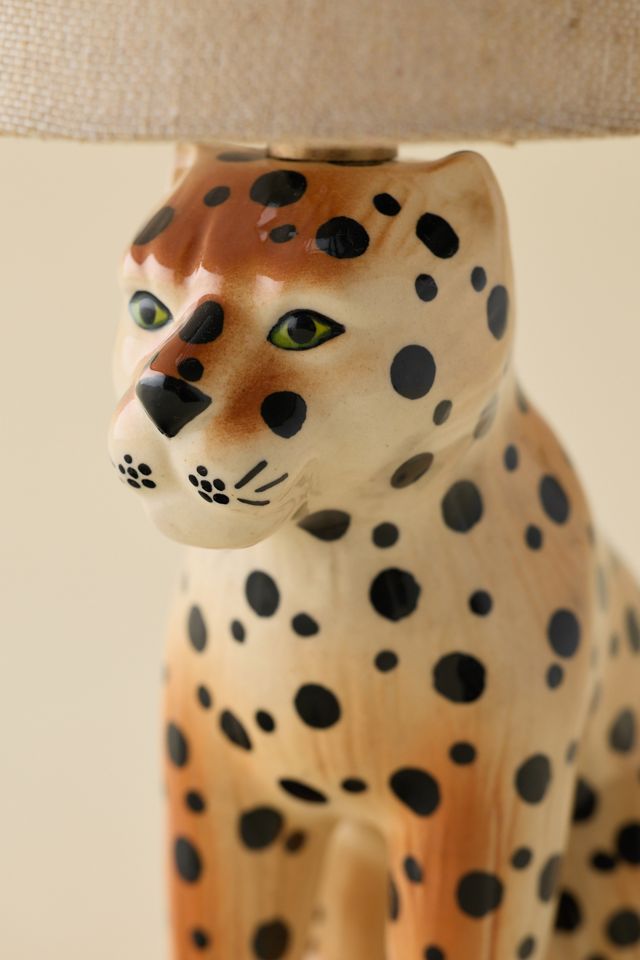 Leopard Ceramic Table Lamp | Urban Outfitters Canada