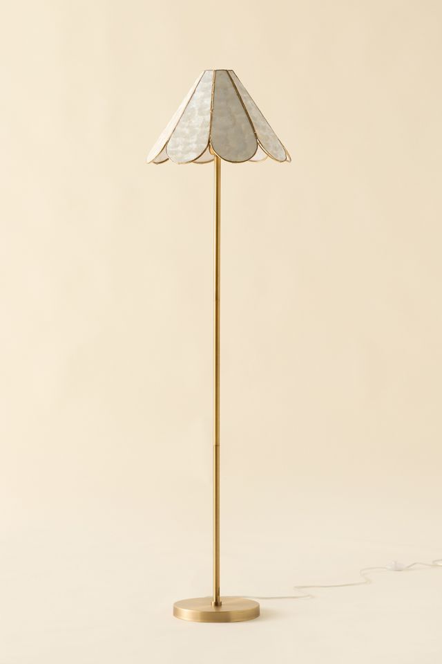 Riley Scalloped Capiz Floor Lamp #2