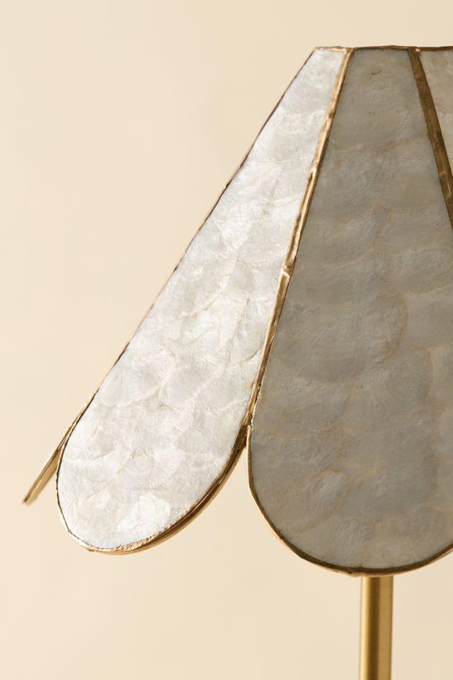 Riley Scalloped Capiz Floor Lamp #3