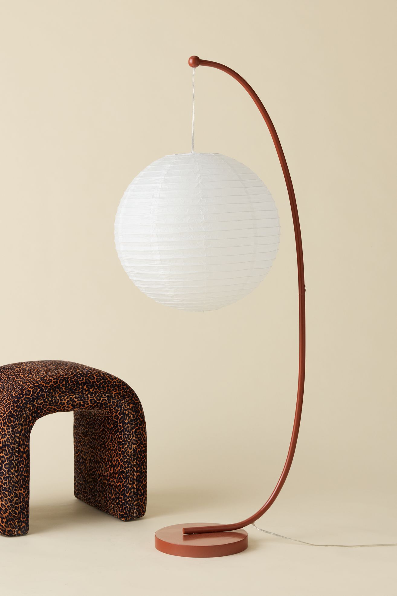 Lantern Stand Floor Lamp - Orange, ONE SIZE