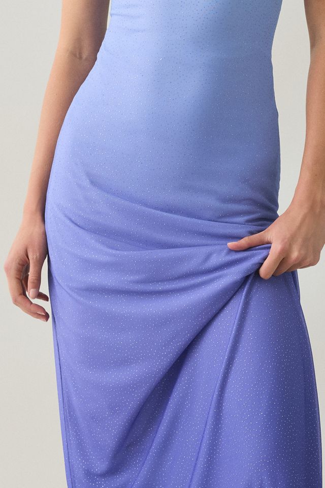 UO Seaya Ombre Mesh Strapless Maxi Dress #2