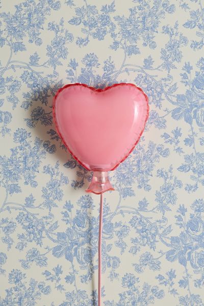 Applique murale en résine en forme de ballon cœur en Mylar