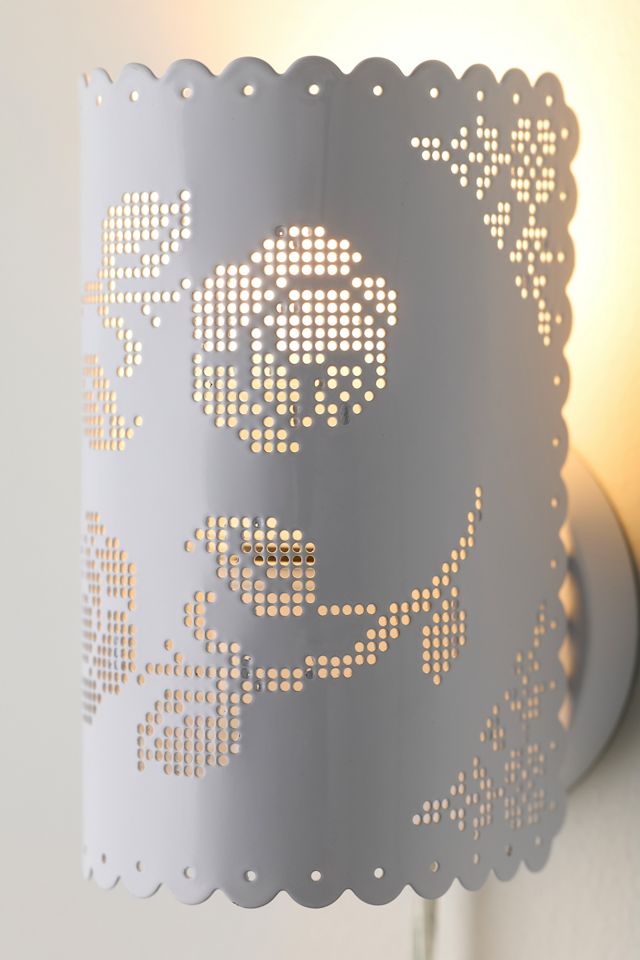 Cutout Lace Iron Sconce #3