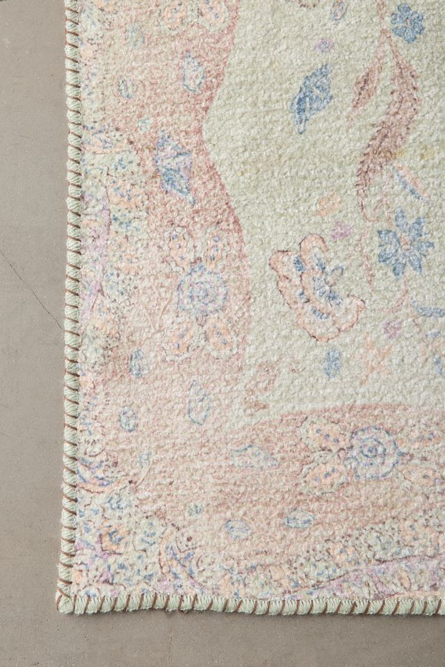 Isla Salt Washed Medallion Printed Rug #3