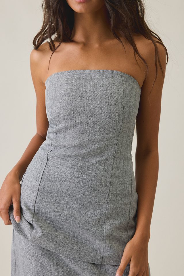 Glamorous Totally Tailored Strapless Tunic Top #3