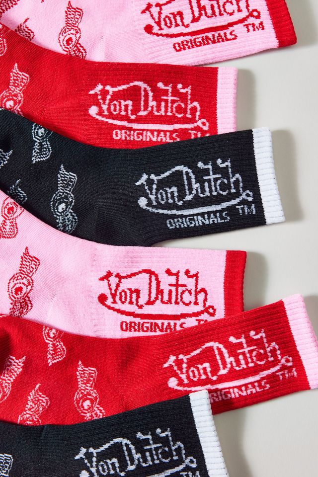 Paquet de 3 chaussettes mi-mollet à logo Von Dutch #1