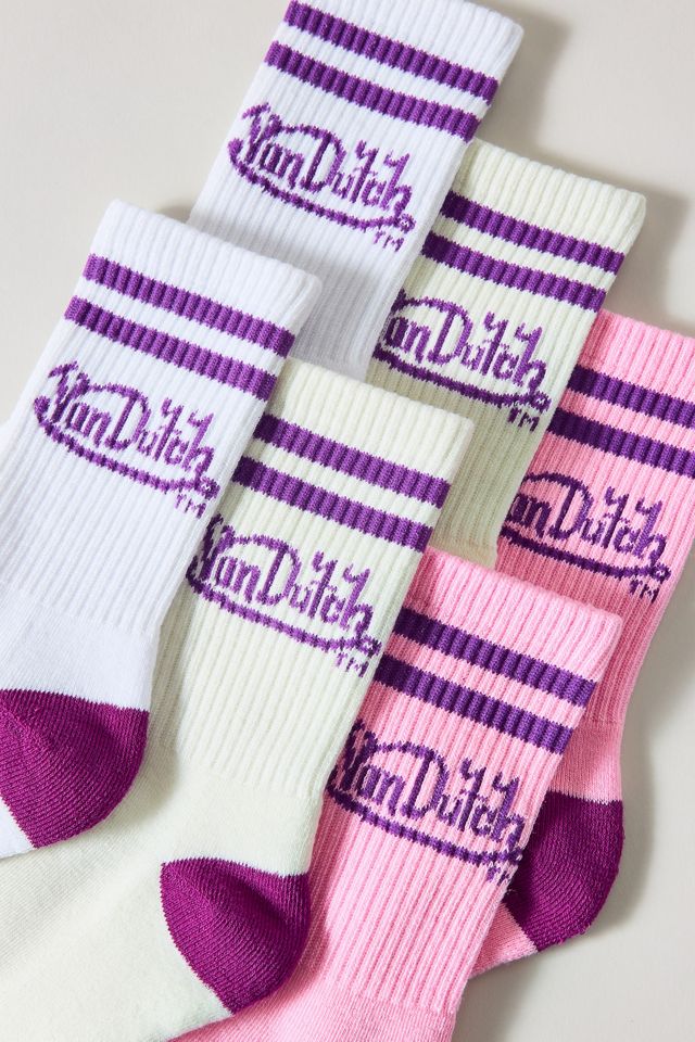 Von Dutch Logo Crew Socks 3-Pack #1