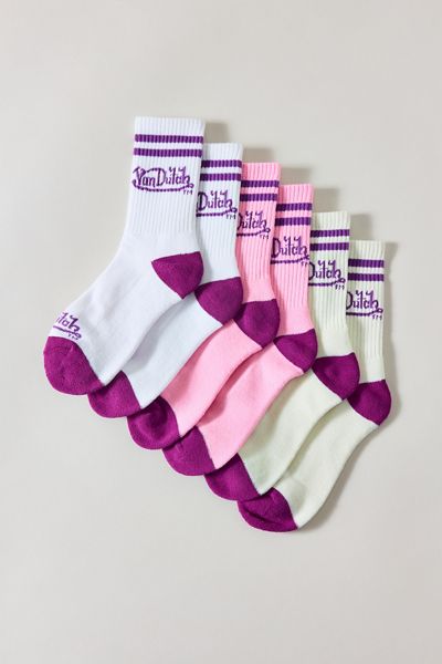 Von Dutch Logo Crew Socks 3-Pack