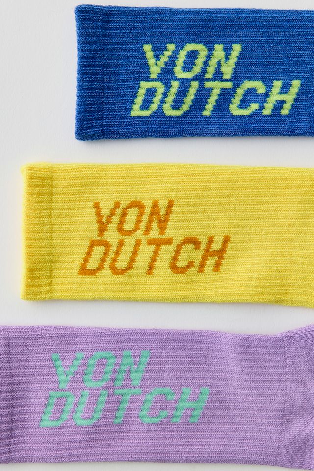 Von Dutch Logo Crew Socks 3-Pack #1