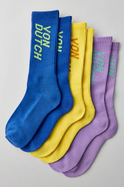 Von Dutch Logo Crew Socks 3-Pack