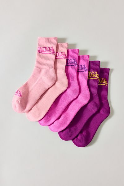 Von Dutch Logo Crew Socks 3-Pack