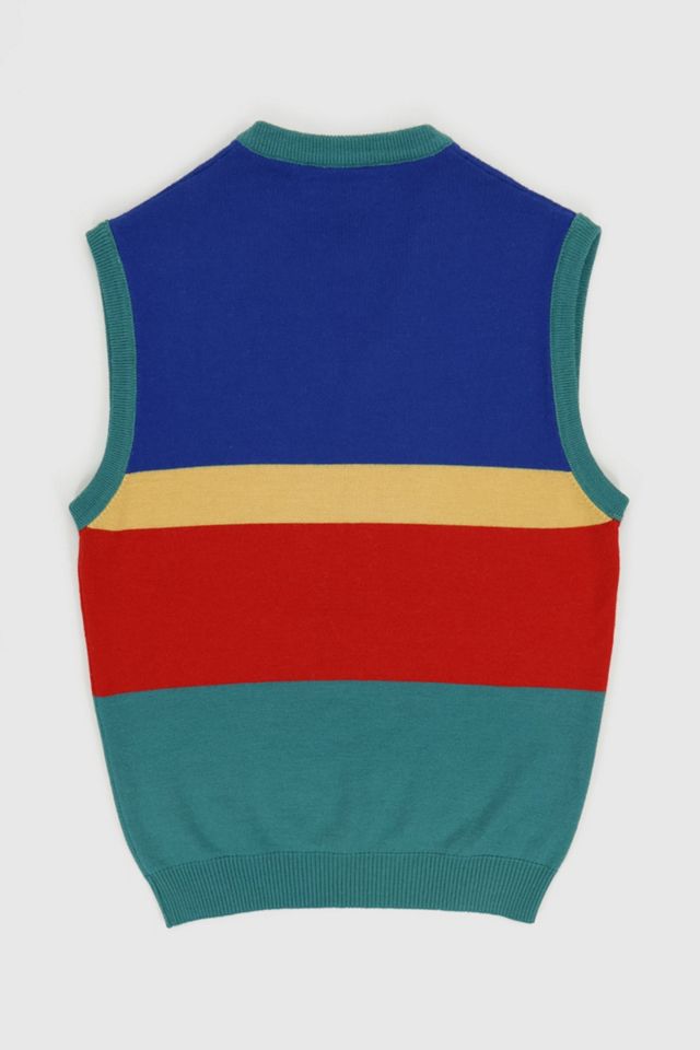 Vintage Striped Sweater Vest #1