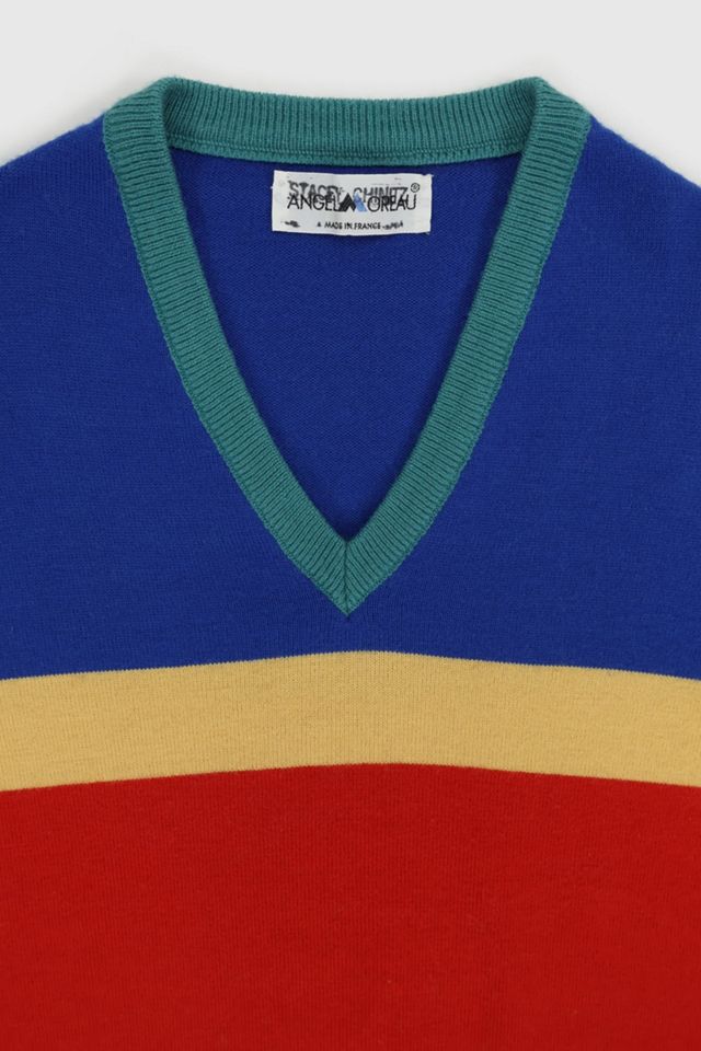 Vintage Striped Sweater Vest #3