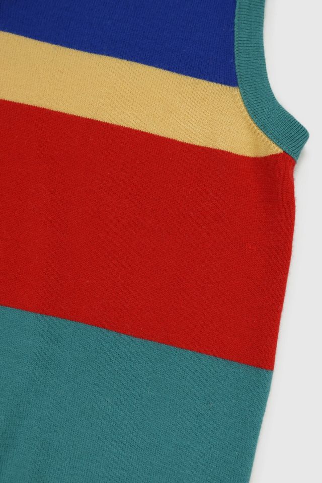 Vintage Striped Sweater Vest #4