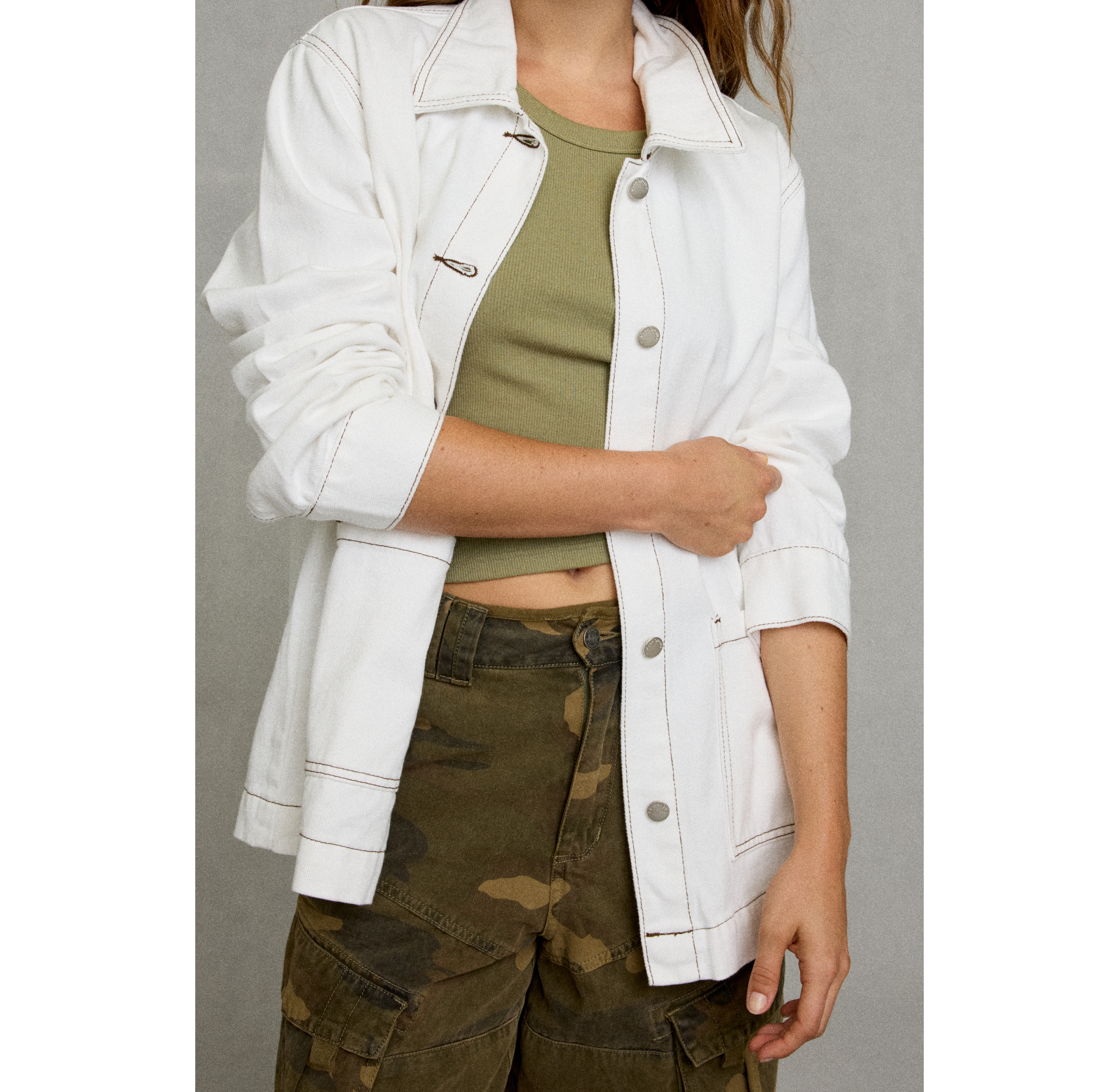 Glamorous Oversized Denim Shirt Jacket