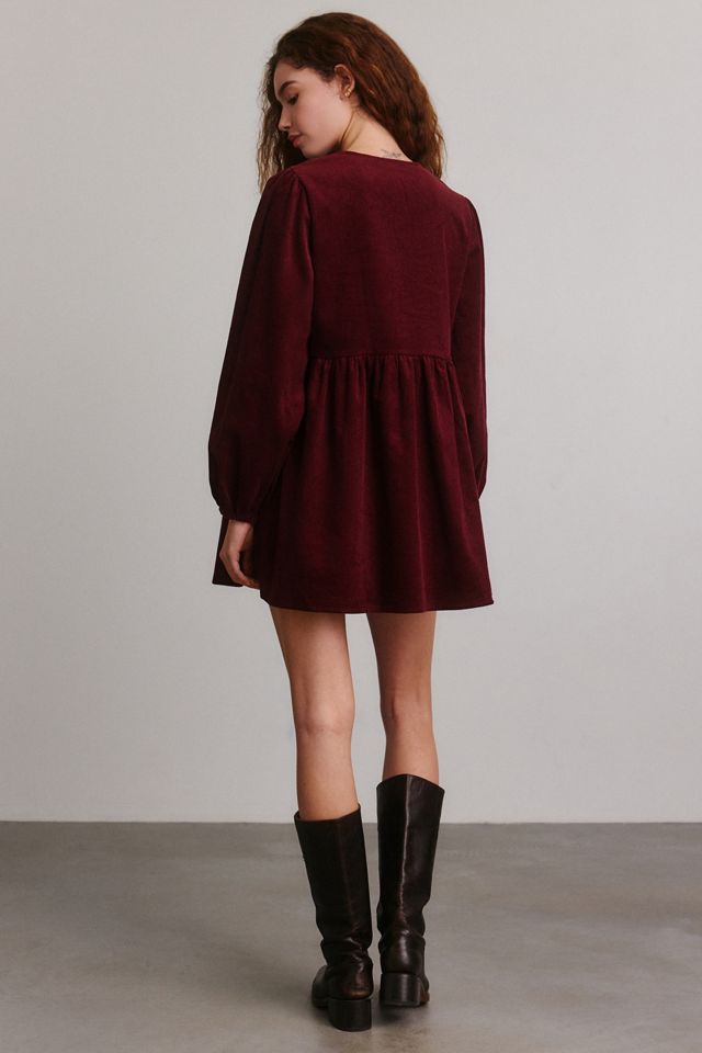 Glamorous V-Neck Button-Front Mini Dress #2