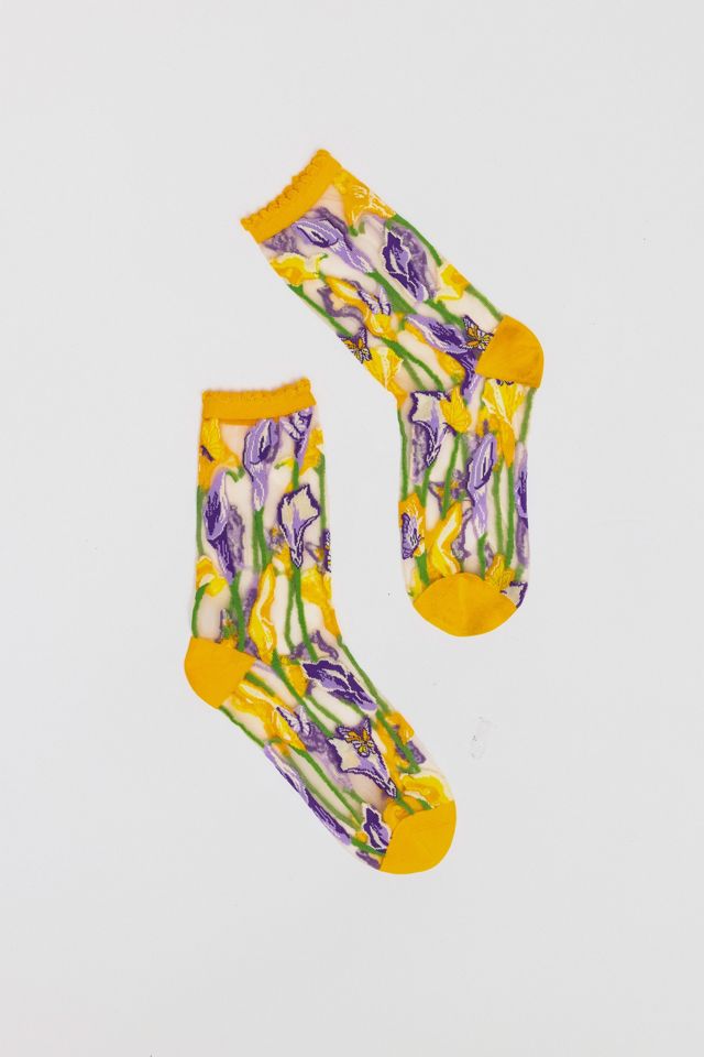 Sock Candy Calla Lily Sheer Sock #1