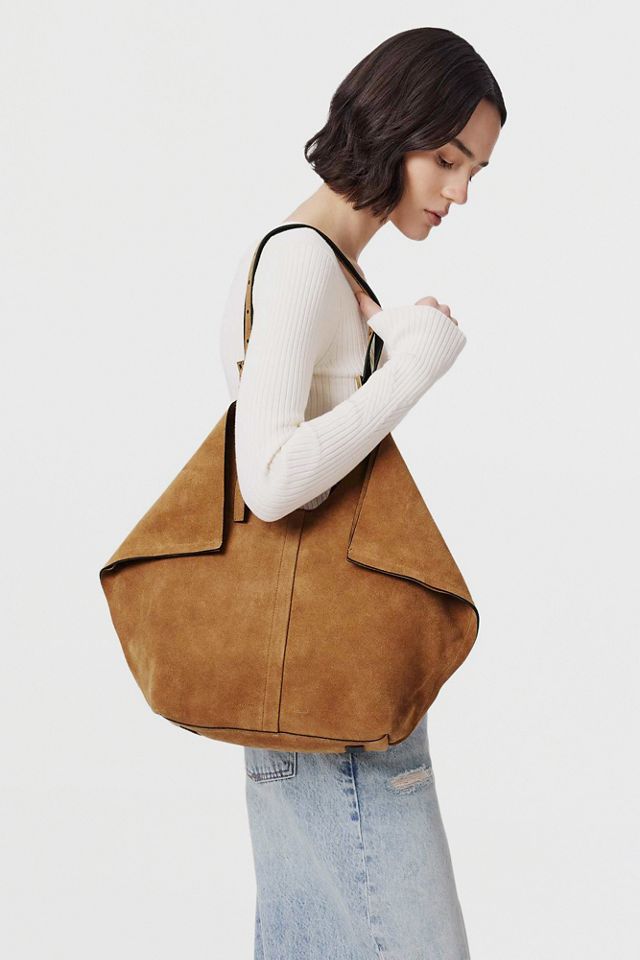 AllSaints Ara East/West Suede Tote Bag #1