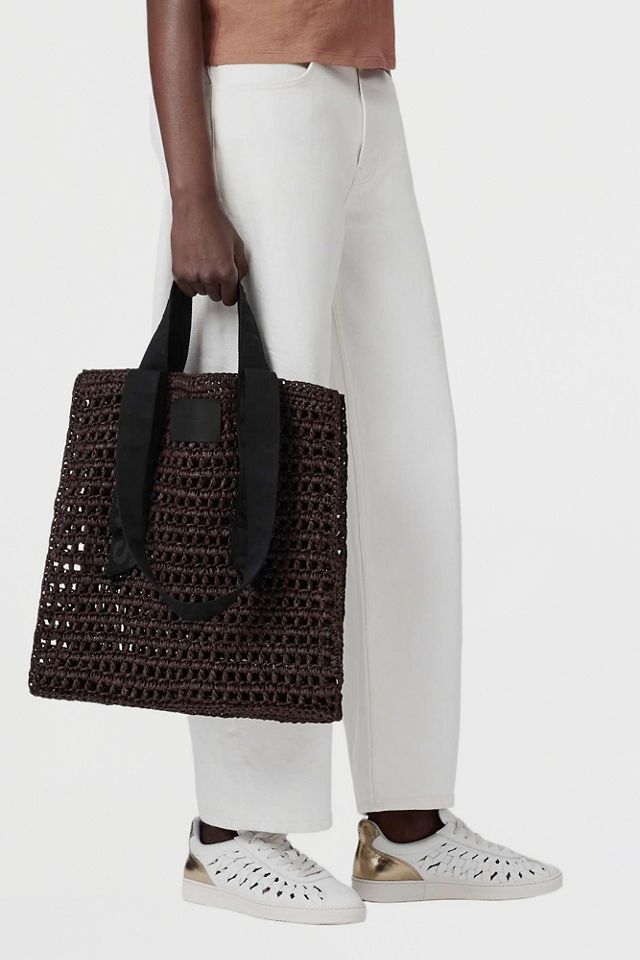 AllSaints Lullah Woven Tote Bag #3