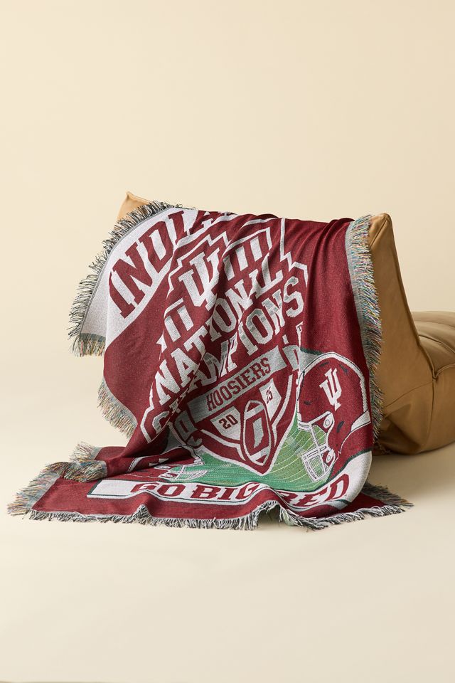 NCAA Indiana University 2025 FBC Champions Tapestry Throw Blanket #1