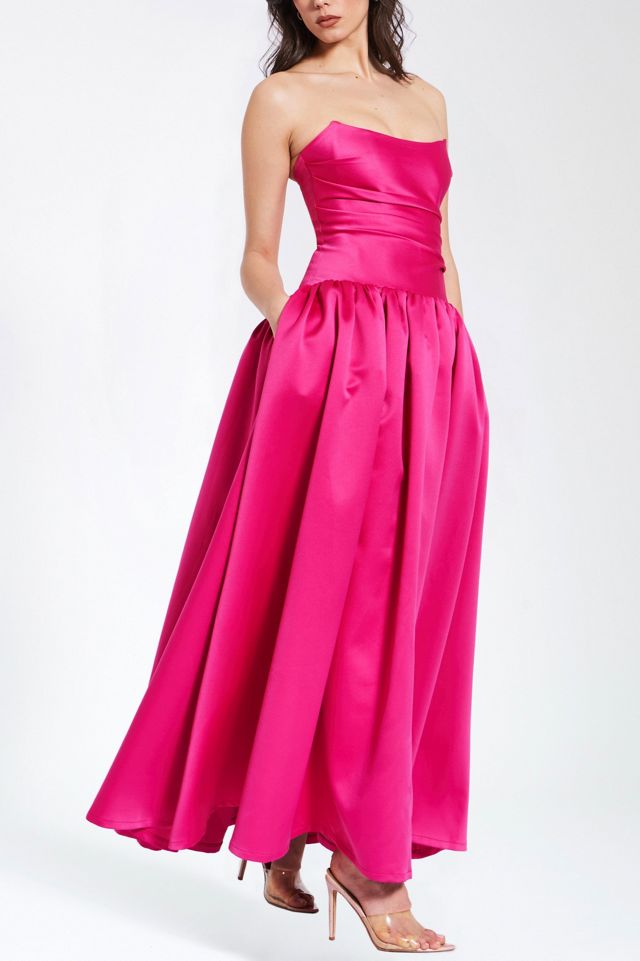 Miss Circle Walterina Satin Strapless Drop Waist Corset Gown #2