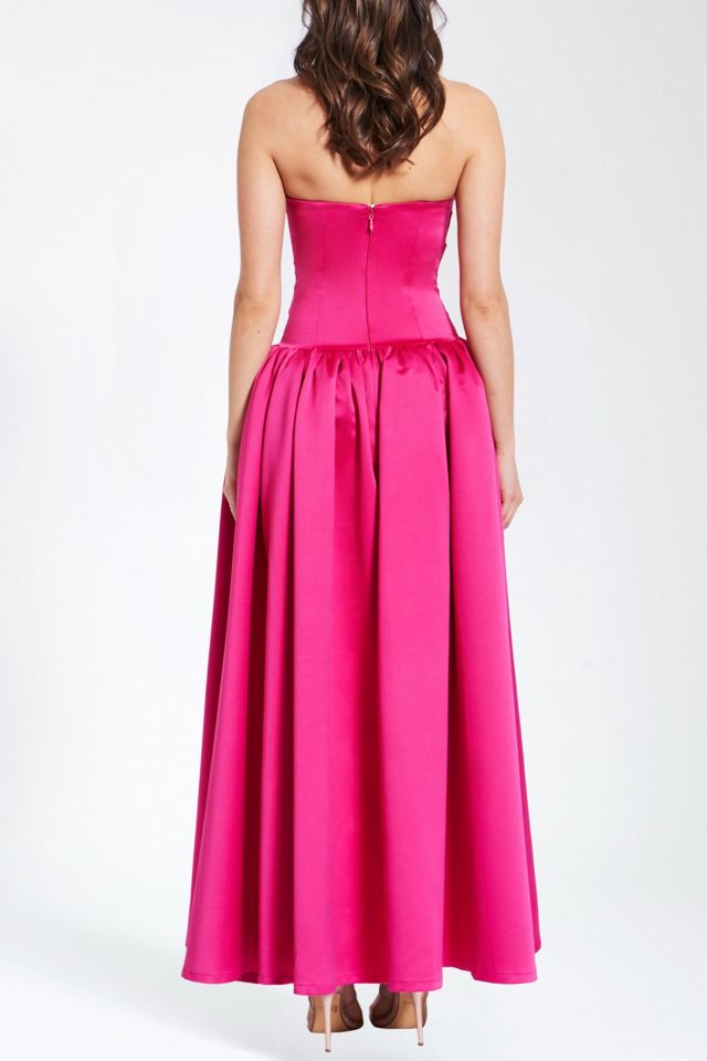 Miss Circle Walterina Satin Strapless Drop Waist Corset Gown #4