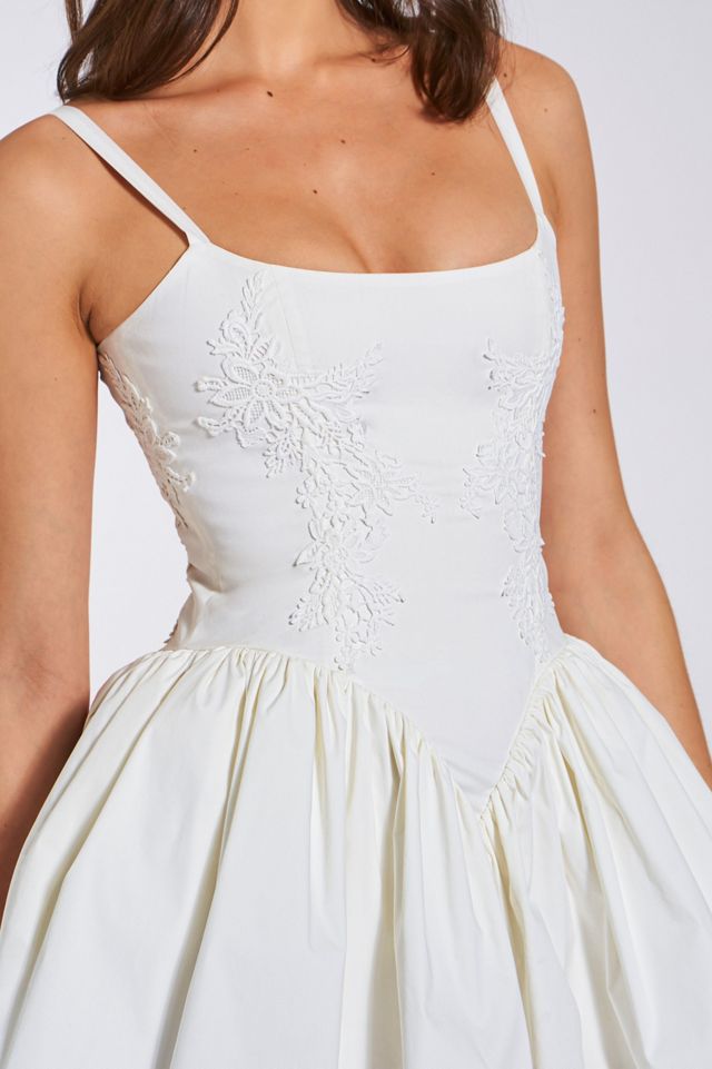 Miss Circle Kadi Cotton Drop Waist Corset Mini Dress #1