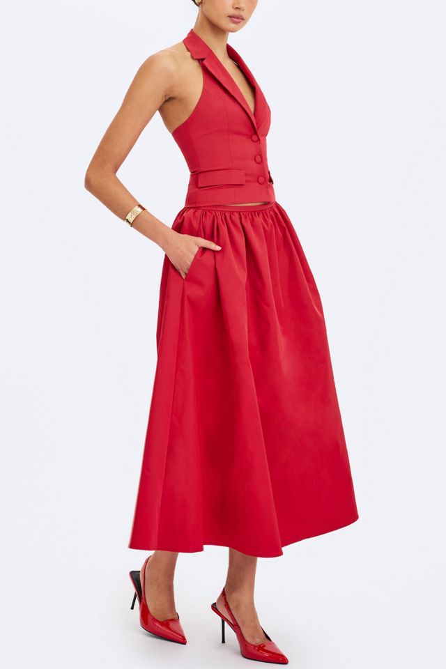 Miss Circle Ursella Halter Single-Breasted Lapel Top #3