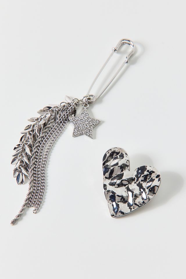Amelia Hearts & Stars Brooch Set #1