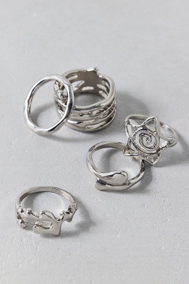 Swirl Star Rings Set #1