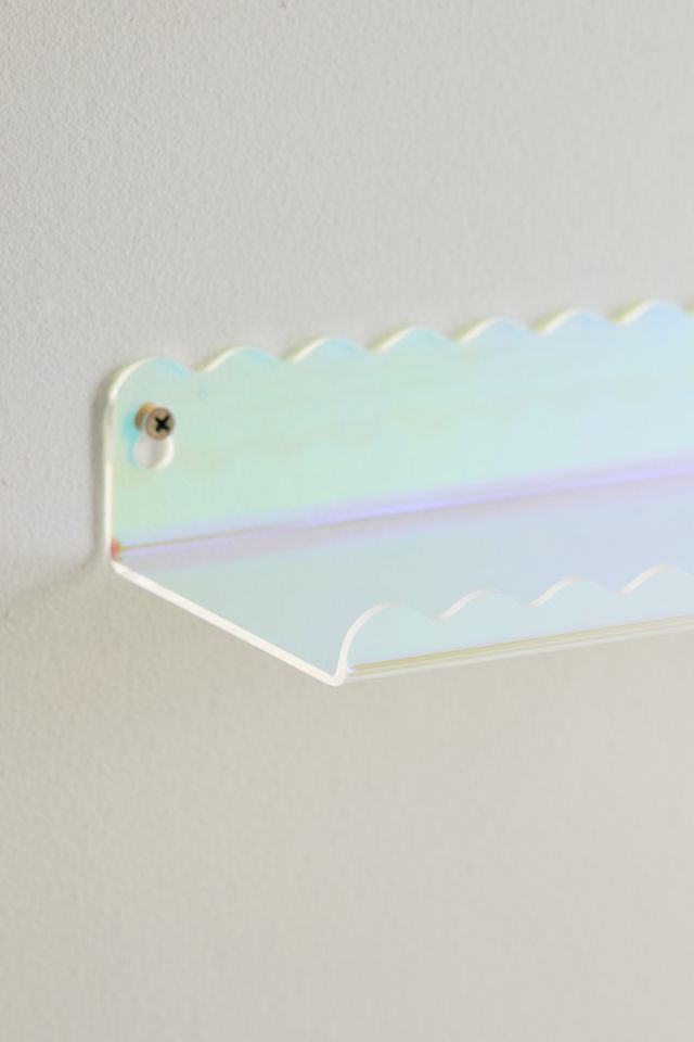 Wiggle Edge Acrylic Wall Shelf | Urban Outfitters
