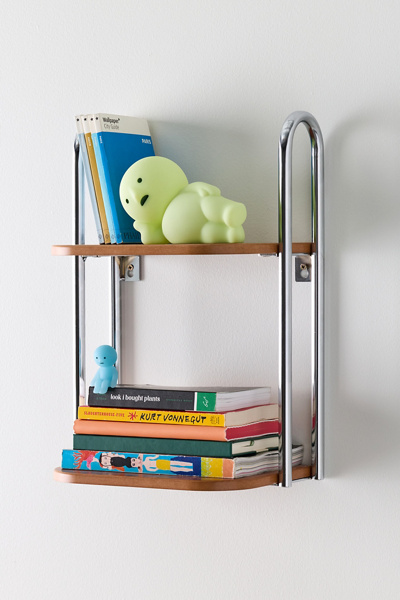Boden Chrome 2-Tier Wall Shelf | Urban Outfitters