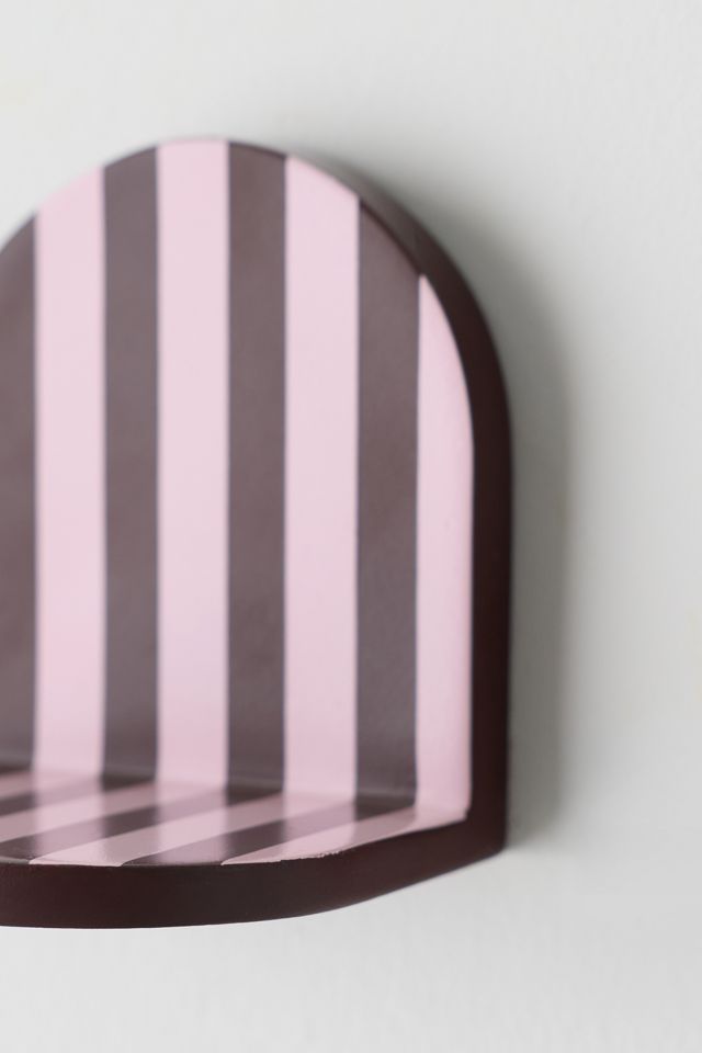 Tallulah Striped Arch Resin Wall Shelf #2