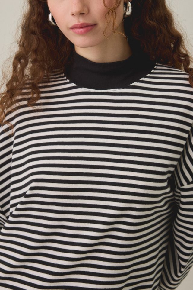 BDG Mockneck Boxy Long Sleeve Spill The Tee #2