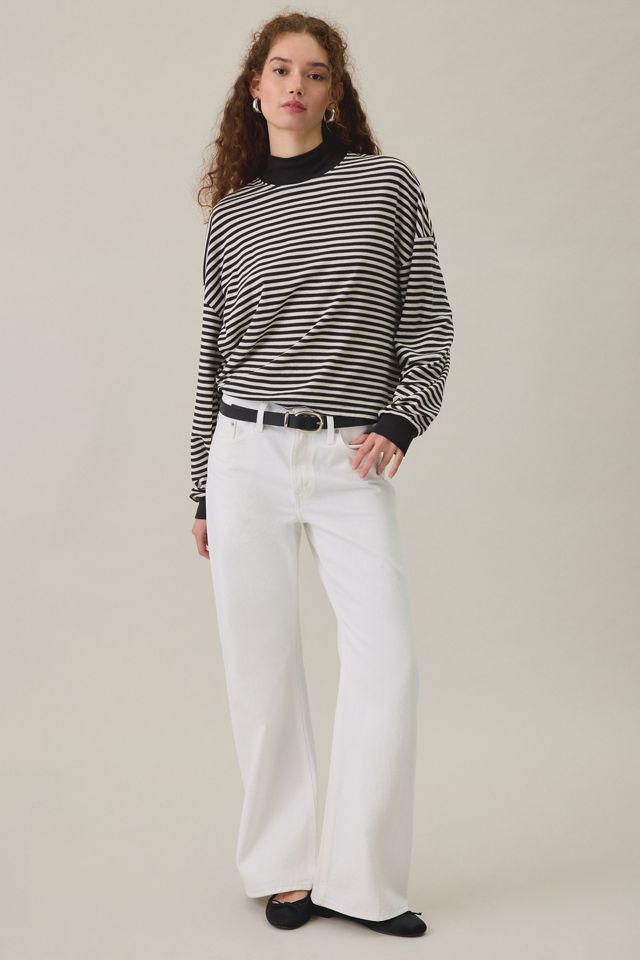 BDG Mockneck Boxy Long Sleeve Spill The Tee #3