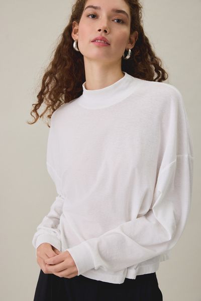 BDG Mockneck Boxy Long Sleeve Spill The Tee