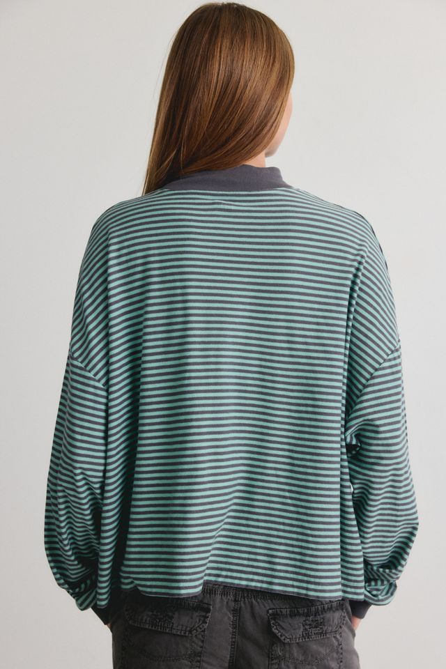 T-shirt BDG à col cheminée coupe ample à manches longues Spill The Tee #3