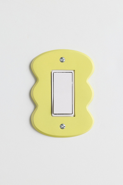 Urban Outfitters Maura Squiggle Shape Light Switch Cover In Chartreuse At  In Green