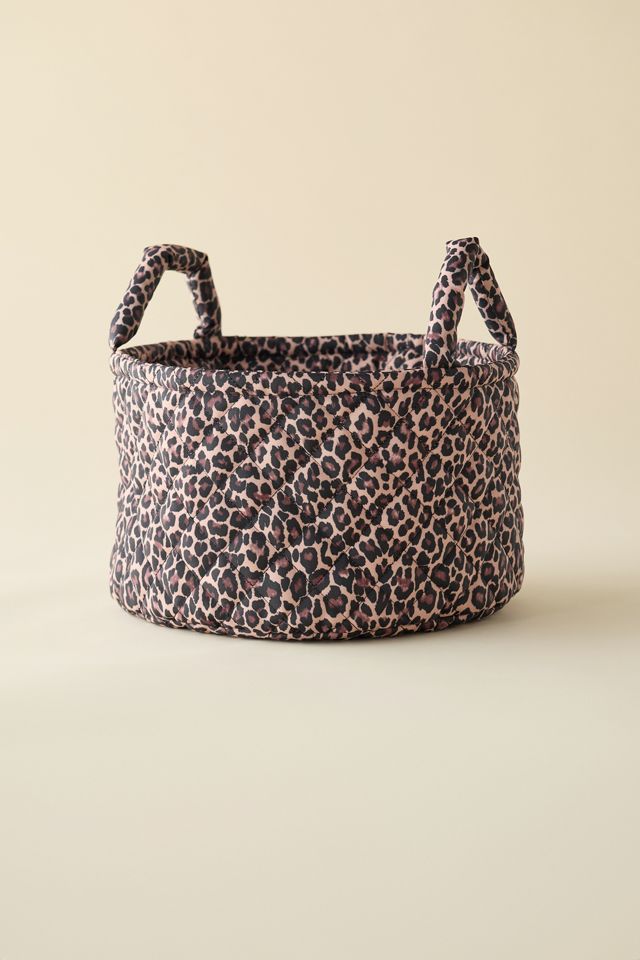 Sophie Patterned Puffy Fabric Storage Basket #1