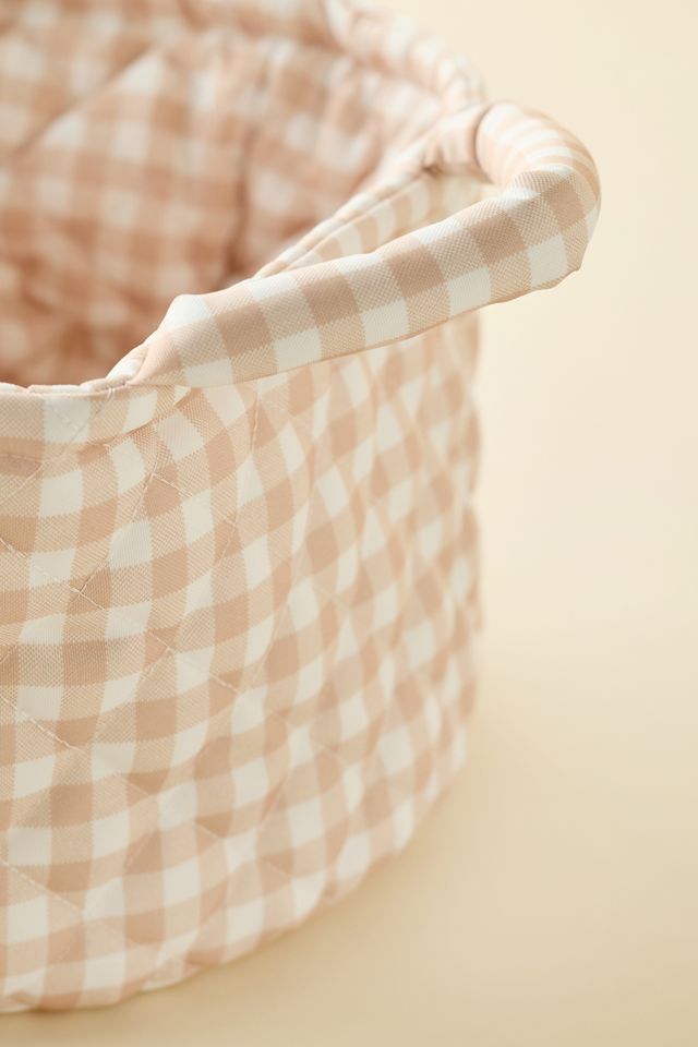 Panier de rangement Sophie en tissu matelassé à motifs #2