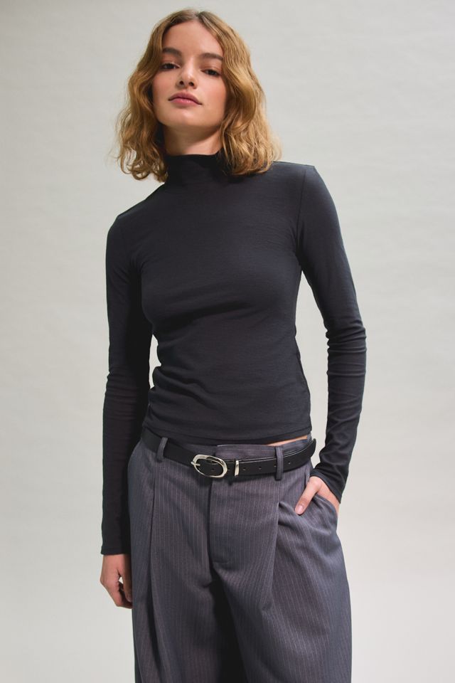 BDG Turtleneck Long Sleeve Spill The Tee #1