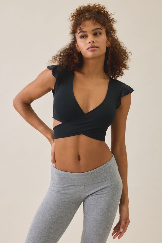 Out From Under Pirouette Flutter Sleeve Wrap Top #2
