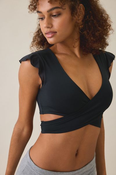 Out From Under Pirouette Flutter Sleeve Wrap Top